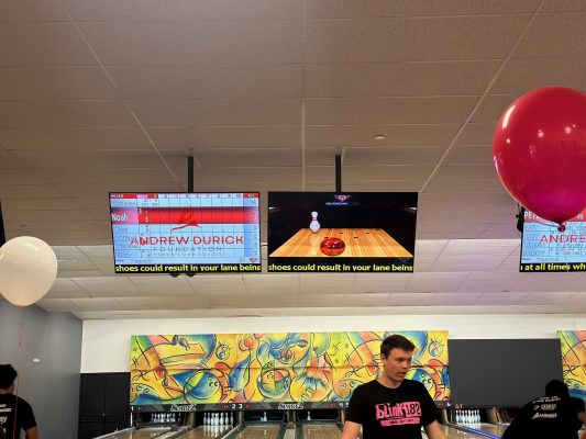 People enjoying bowl-a-thon 2024